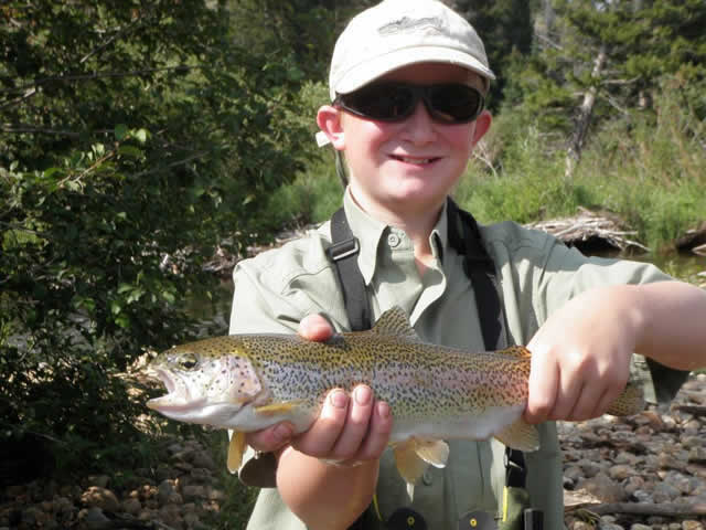 Arapaho Ranch Cabins caught trout